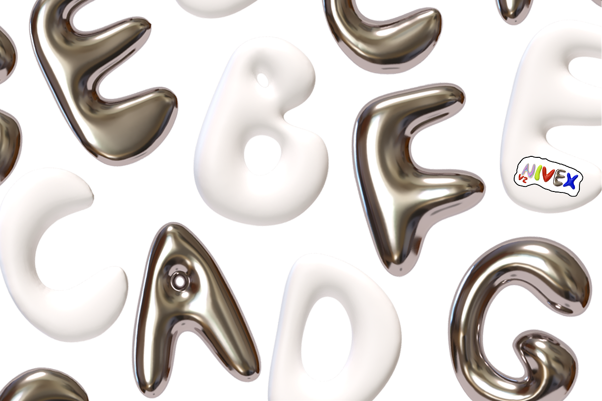 NIVEX V2. 3D OTF SVG Font Realistic., a Symbol Font by Luxfont (Photo 2 of 13)