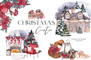 Christmas Creator. Watercolor season, a Decorative Illustration by ma_i_vi (Thumbnail 1 of 21)