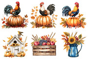 Autumn Farm Storybook Clipart, a Seasonal Illustration by CitraGraphics (Thumbnail 3 of 3)