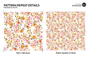 Small Flower Garden | Pattern Design, a Pattern Graphic by VOVU Studio (Thumbnail 2 of 8)