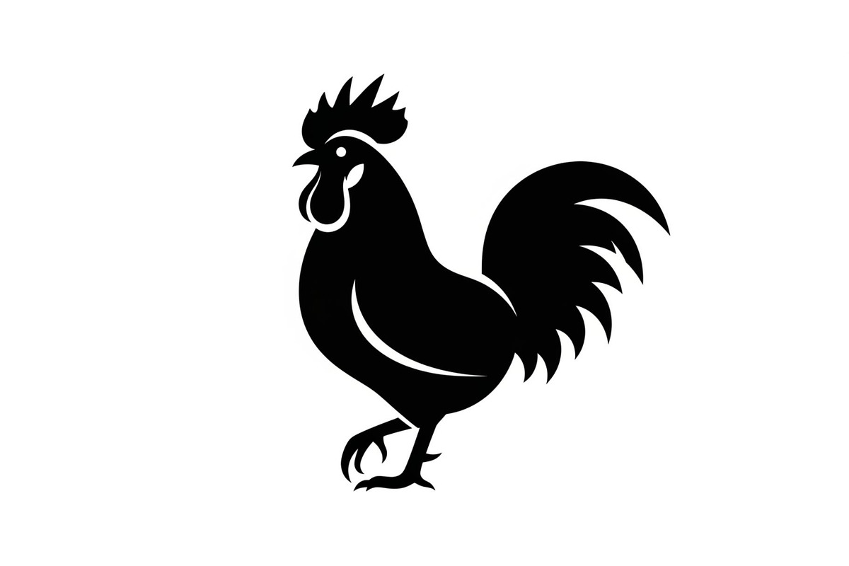 Rooster Chicken Silhouette Vector Bu, an Illustration by Designs_River (Photo 13 of 51)