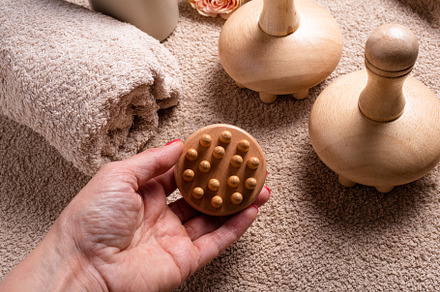 Wood Therapy Massage Tools, Maderoterapia, Manual Mushroom Massa