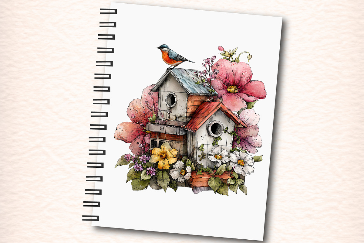 Watercolor Spring Florals Clipart, an Illustration by Digital Artistic99 (Photo 5 of 10)
