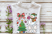Christmas PNG, Snowman Bow PNG, an Illustration by DreamPrint404 (Thumbnail 3 of 7)