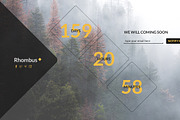 Rhombus Coming Soon PSD Template, a Websites & App Template by Viktor (Thumbnail 7 of 8)
