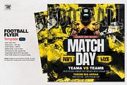 Football Match Day Flyer Template, a Flyer Template by Tarommir (Thumbnail 1 of 3)