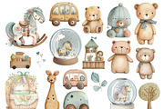 Watercolor Boho Baby Shower Clipart, a Graphic by Digitals Art Hub (Thumbnail 2 of 8)