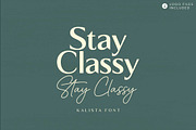 Kalista Font Duo + Logo, a Serif Font by Mulkan Nazir (Thumbnail 7 of 18)