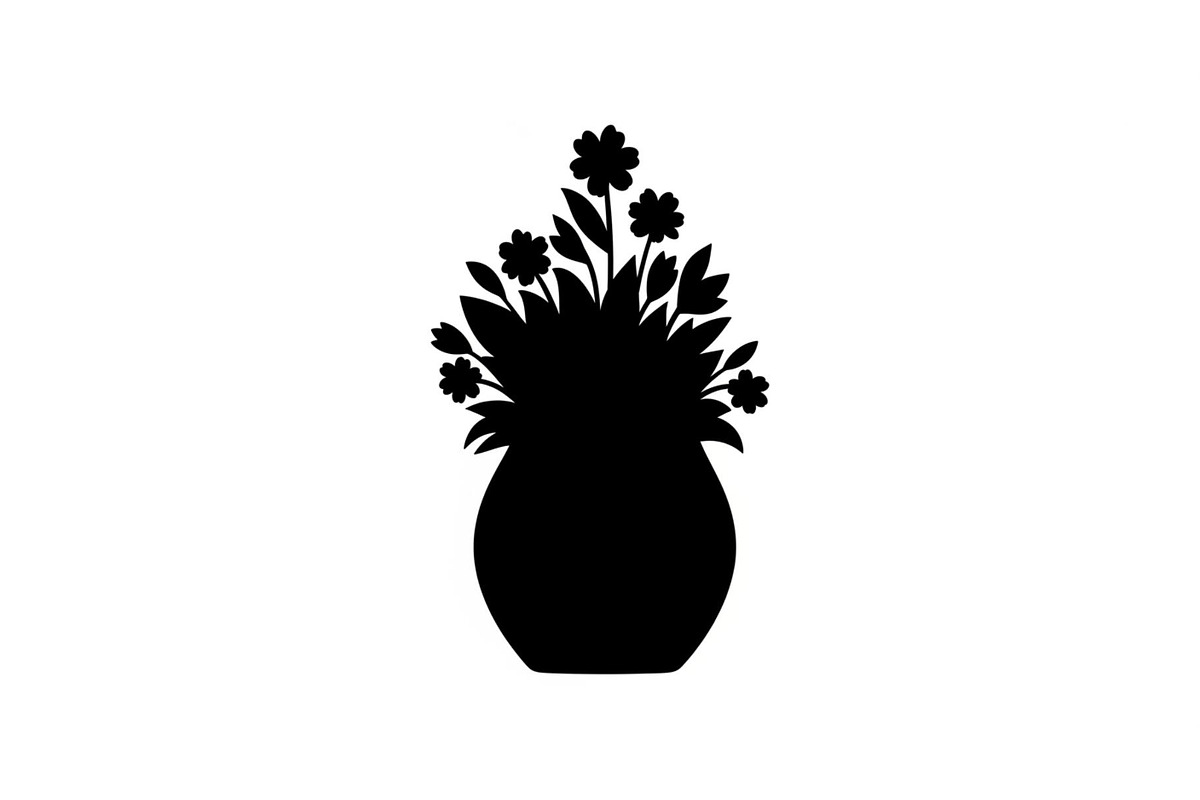 Flower Pot Silhouette Vector Bundle, an Illustration by jahid234 (Photo 39 of 49)