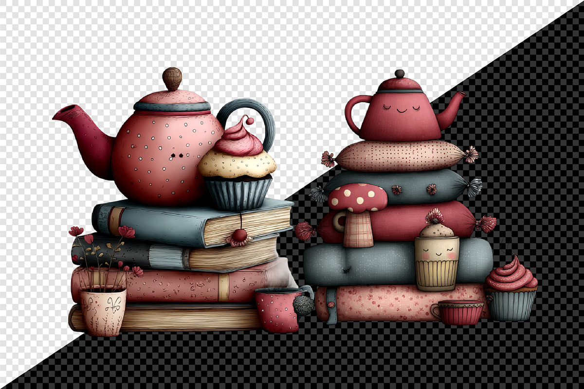 Whimsical Flowers and Girls Clipart, an Illustration by Creative Art (Photo 11 of 11)