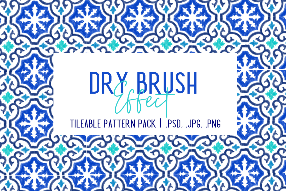 The Blues Handdrawn Tile Patterns, a Pattern Graphic by TheLegacyBrandingCo (Photo 3 of 11)