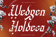 Wedgen Holdeza Blackletter Font, a Blackletter Font by Randi Irvan | Rvandtype (Thumbnail 1 of 13)