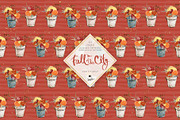 Fall City Hand Drawn Autumn Patterns, a Pattern Graphic by KaramfilaS (Thumbnail 5 of 21)