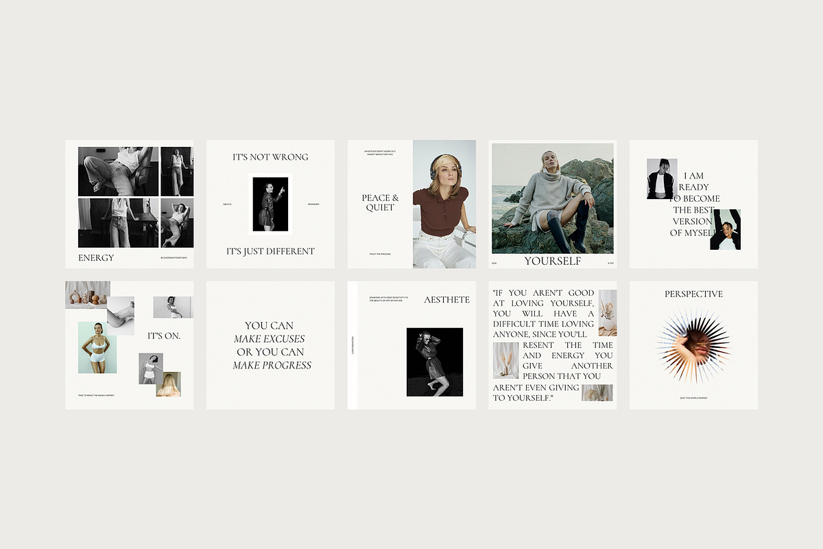CANVA PS Instagram Posts Templates, a Social Media Template by Love Radiation Studio (Photo 14 of 20)