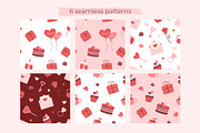 Valentines day Clipart and Pattern, a Seasonal Illustration by Nadezhda Mikhailova (Thumbnail 3 of 3)