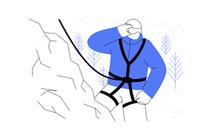 Choosing right equipment isolated, a Person Illustration by Visual Generation