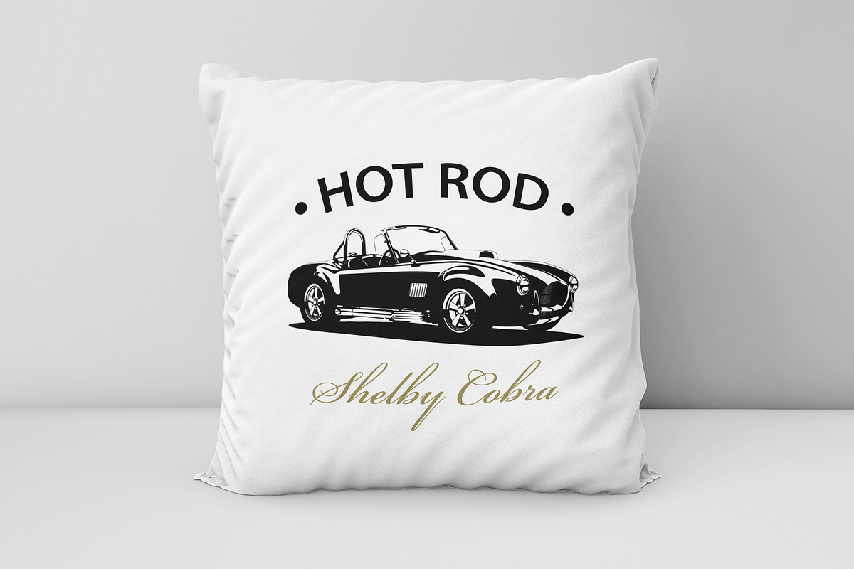 T-Shirt Print of Hot Rod Cobra Car, a Transportation Illustration by Plaid4You (Photo 7 of 10)