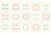 Hand drawn floral frames. Bundle., a Decorative Illustration by Designwork (Thumbnail 17 of 21)
