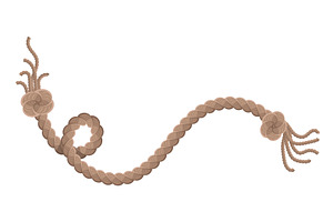 Hanging rope with tassel and, an Illustration by Things for designers