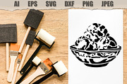 Stencils Ice Cream, a Food Illustration by MARYCRAFTIRIA (Thumbnail 2 of 3)