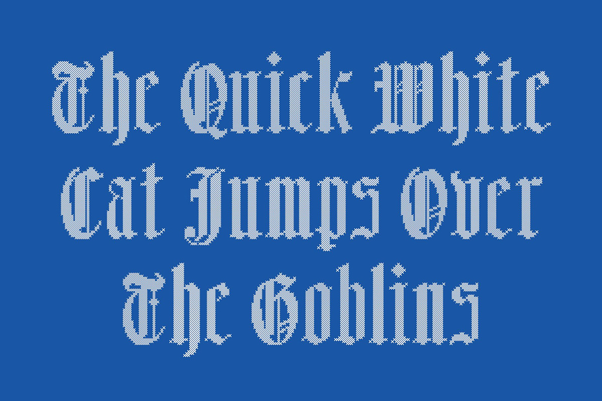 CS Namika Stitched, a Blackletter Font by Craft Supply Co. (Photo 6 of 8)