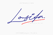 Lousita | Signature Script, a Script Font by Mozyen Studio (Thumbnail 1 of 12)