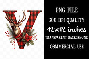 Christmas Alphabet Monogram, an Illustration by Designking (Thumbnail 4 of 5)