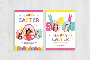 Colorful Easter Card Template