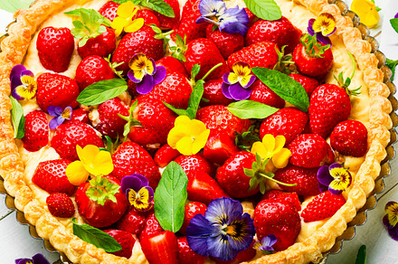 Trendy summer berry pie, a Food & Drink Photo by MLunov MLunov