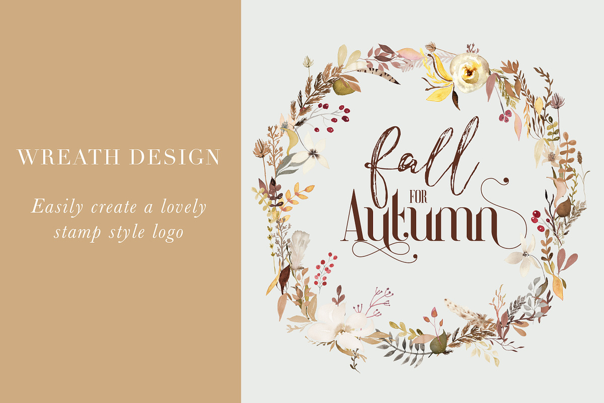 Fall for Autumn - Watercolor Clipart, an Illustration by The Autumn Rabbit Ltd (Photo 4 of 7)