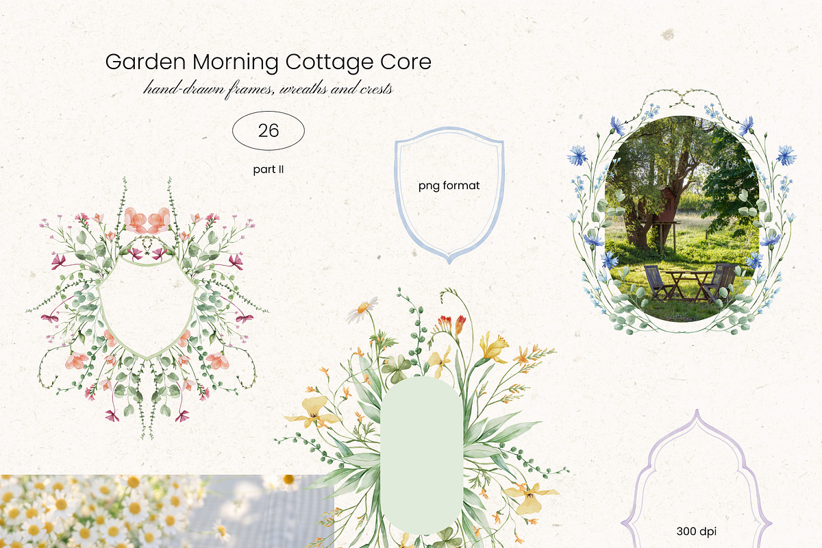 Garden Morning Cottage Core set, a Decorative Illustration by Yuliia Lashevska (Photo 12 of 17)
