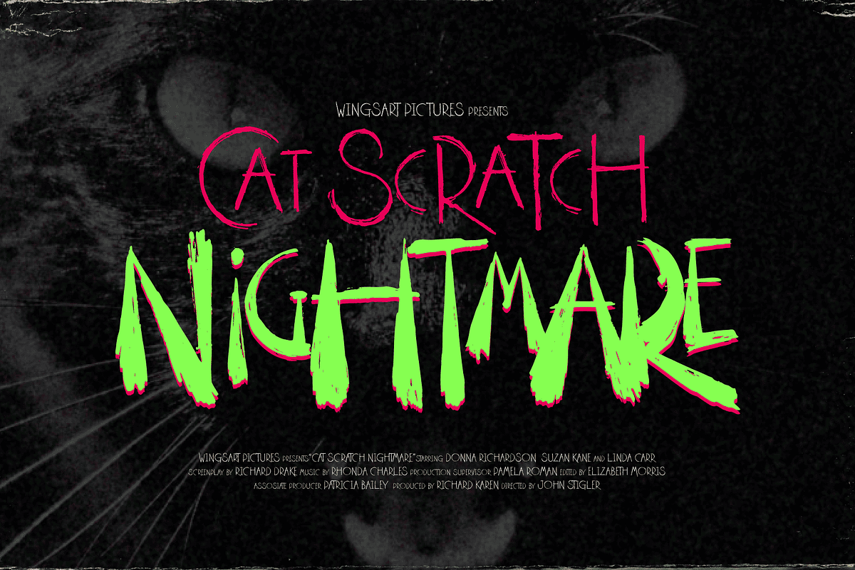 Outright Horror: Halloween Font, a Handwritten Font by Wingsart Studio (Photo 8 of 16)