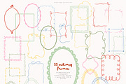 Hand Drawn Frames Bundle, a Decorative Illustration by PeDe Designs (Thumbnail 26 of 29)