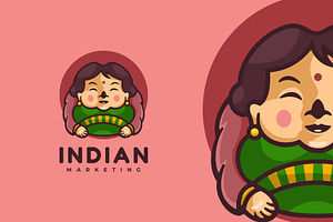 Woman Cartoon Logo