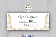 Modern Gift Certificate Templates v1, a Card Template by Madhabi Studio (Thumbnail 1 of 3)