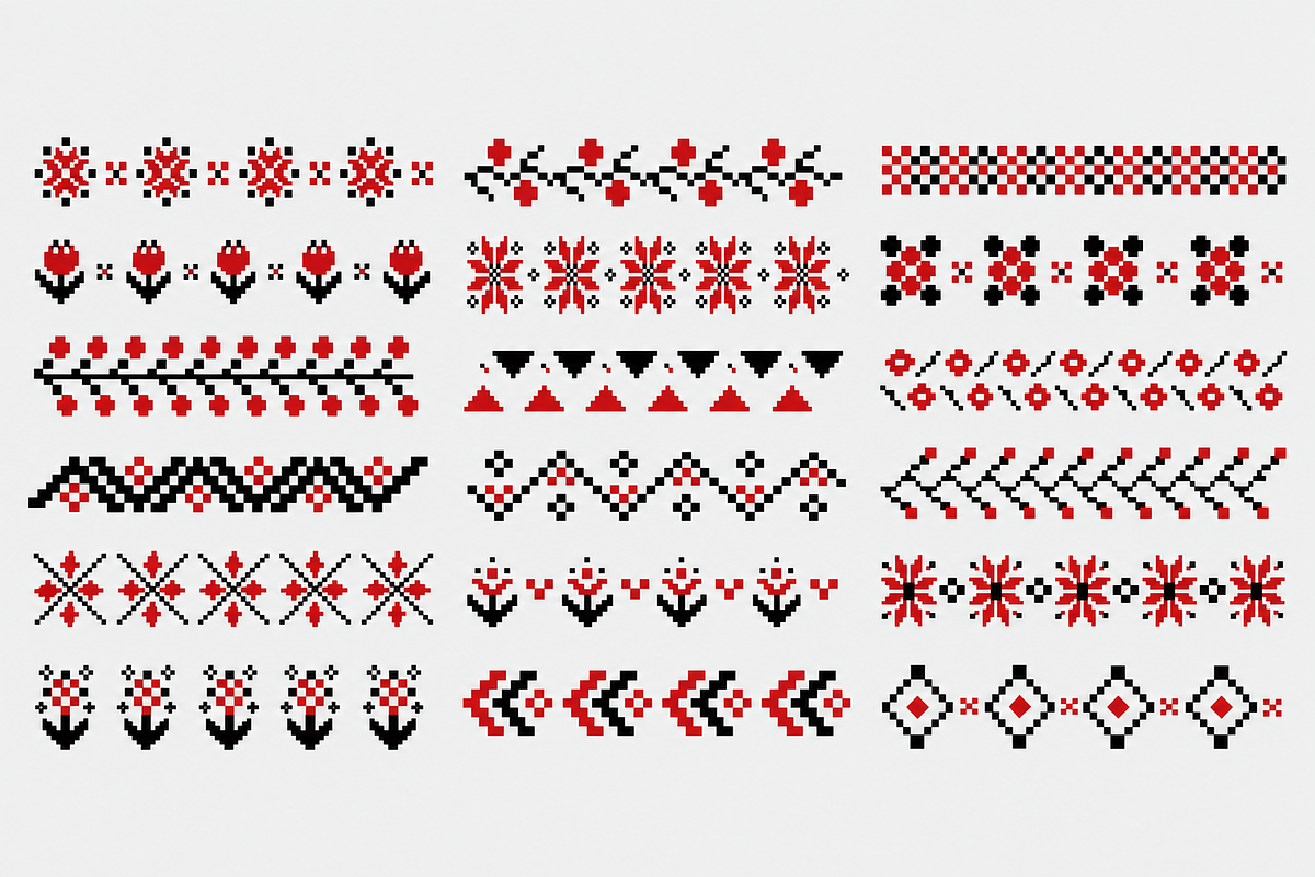 Traditional Ukrainian Ornaments, a Decorative Illustration by Anna Studio (Photo 6 of 10)