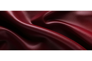 Luxurious Folded Burgundy Leather, a Background Photo by piter.goskov