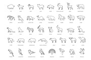 Animal icons. Vector icon set, an Animal Illustration by Tettygreen (Thumbnail 2 of 3)