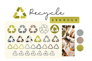 Recycle symbols, an Icon by Olga Bonitas (Thumbnail 1 of 5)