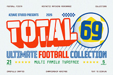 Total 69 — Football Font Collection