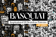 10 Art Series Patterns: Basquiat, a Pattern Graphic by Motifs (Thumbnail 1 of 12)