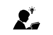 50 Education Learning Silhouette Bun, an Illustration by Creativeshirt (Thumbnail 46 of 51)