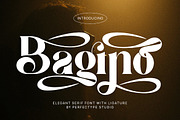Bagino Elegant Serif Font Typeface, a Serif Font by Perfectype (Thumbnail 1 of 6)