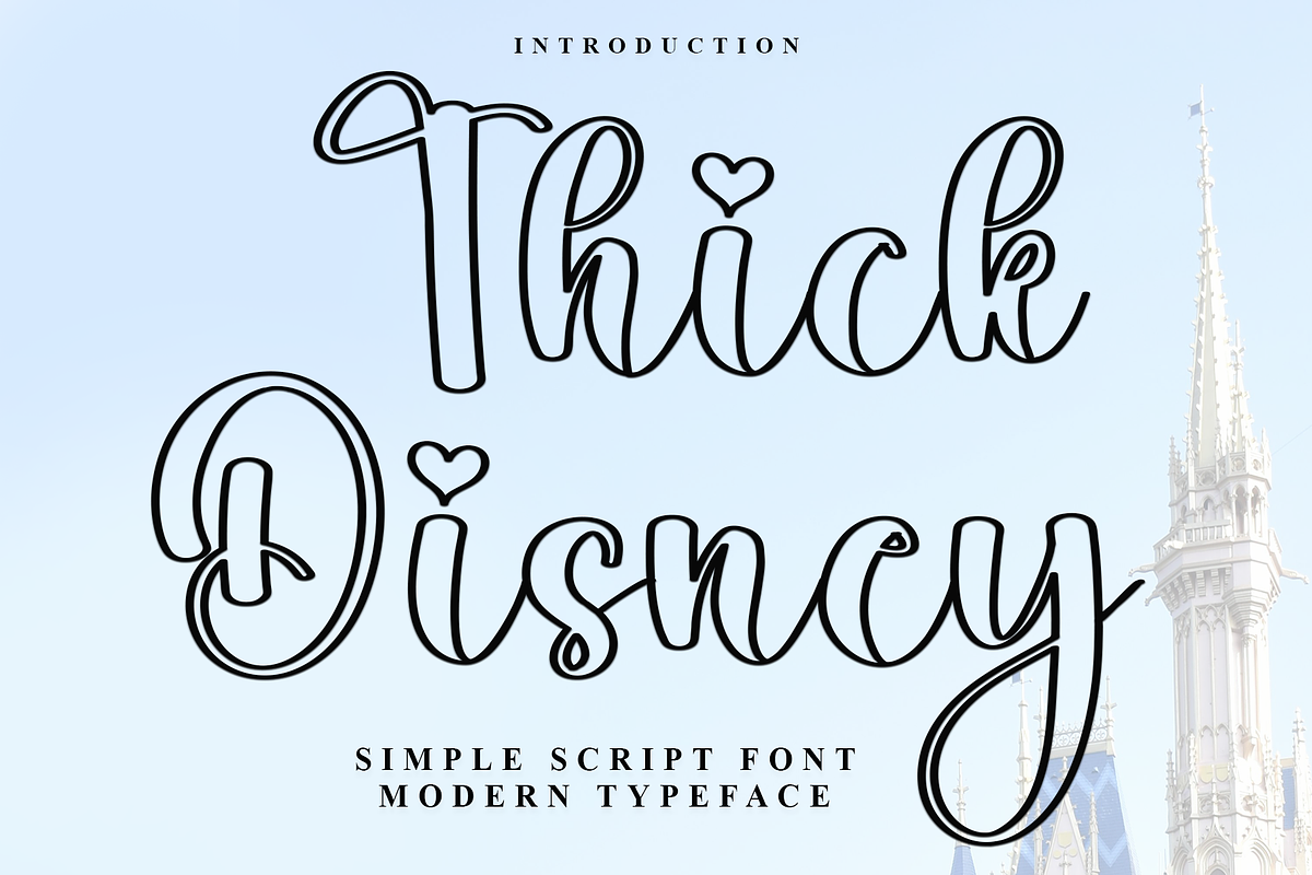 Thick Disney, a Handwritten Font by InermediaSTUDIO (Photo 1 of 8)