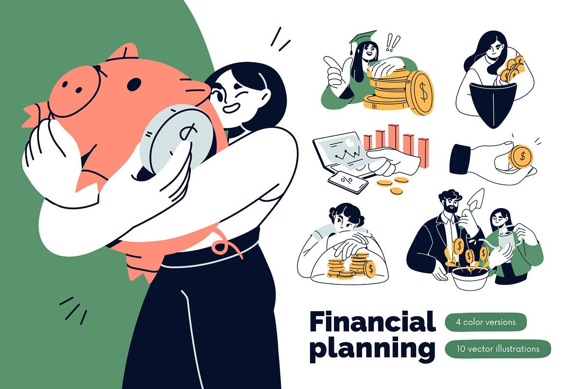 Financial literacy, planning concept, a Finance Illustration by Good Studio (Photo 1 of 9)