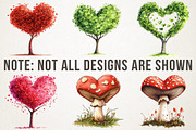 Enchanted Love Garden Clipart Collec, an Illustration by RobertsArt (Thumbnail 5 of 7)