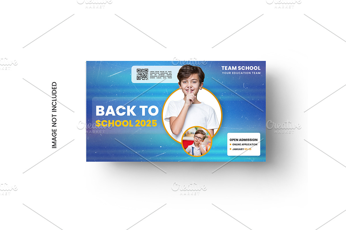 2025 Back to school thumbnail design, a Templates & Theme by graphics city