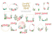 Succulent Watercolor Clipart Cactus, an Illustration by Sunflower Day Love (Thumbnail 3 of 4)