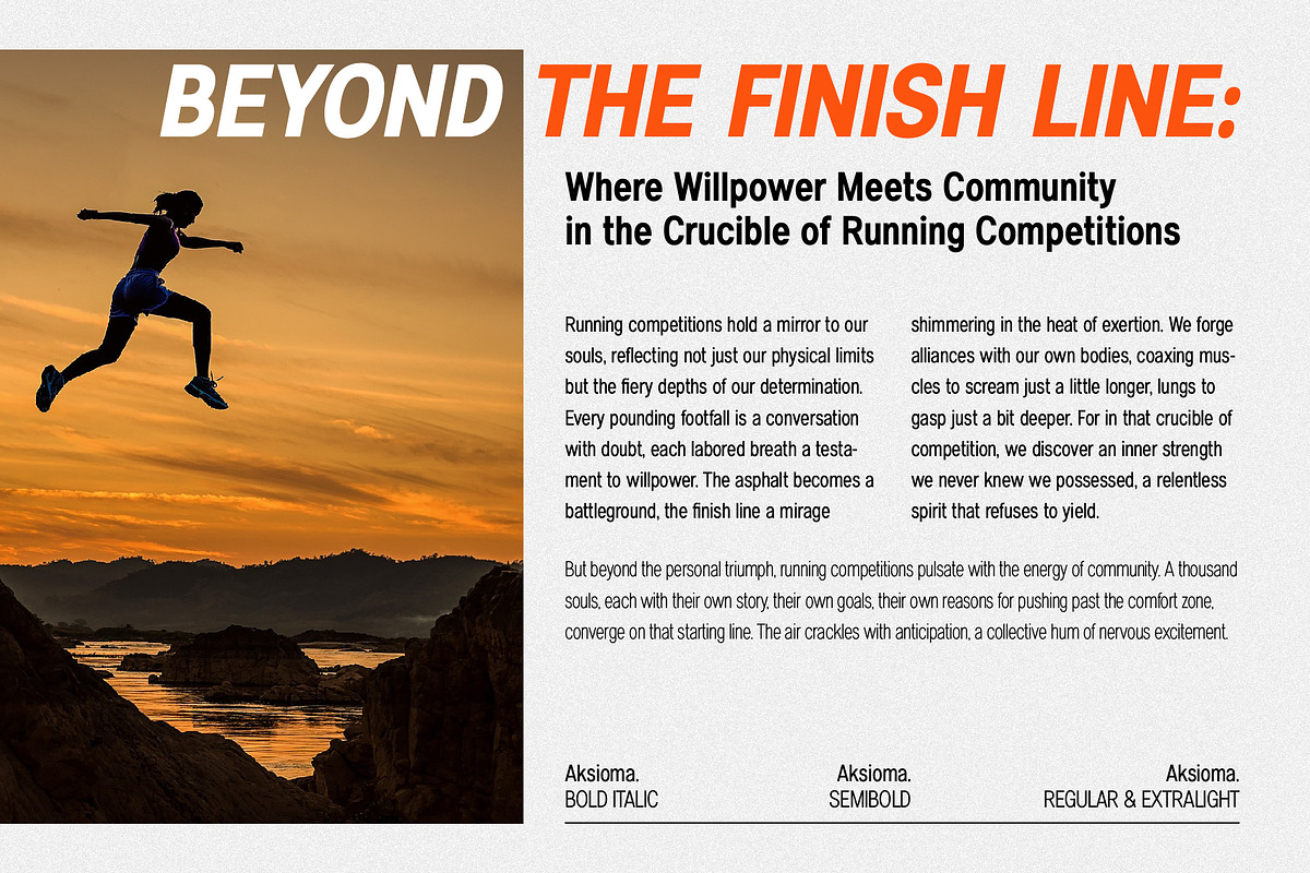 Aksioma - Condensed sans serif, a Sans Serif Font by Zafara Studios (Photo 6 of 8)