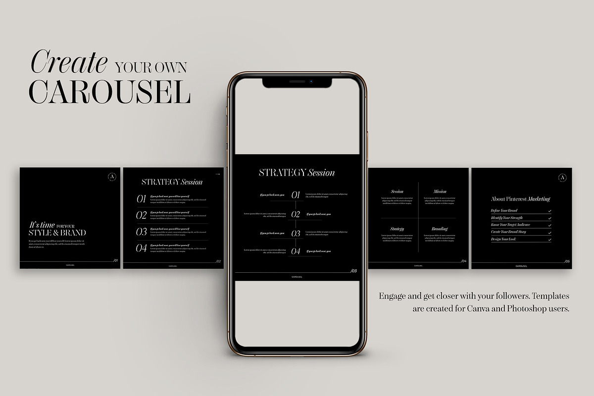 Instagram Aesthetic Templates Canva, a Social Media Template by Instprofi | Studio Estimo (Photo 9 of 13)